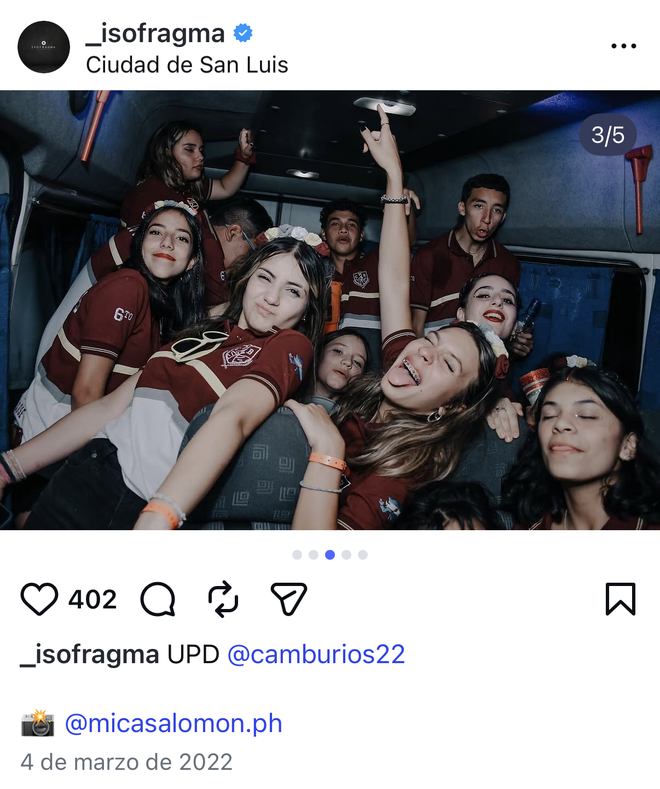 Fotografía de egresados producida para Isofragma