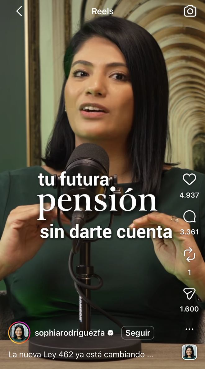 Reel sobre la futura pensión